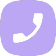 phone icon, the phone is white, its background is a light violet colour, this fails